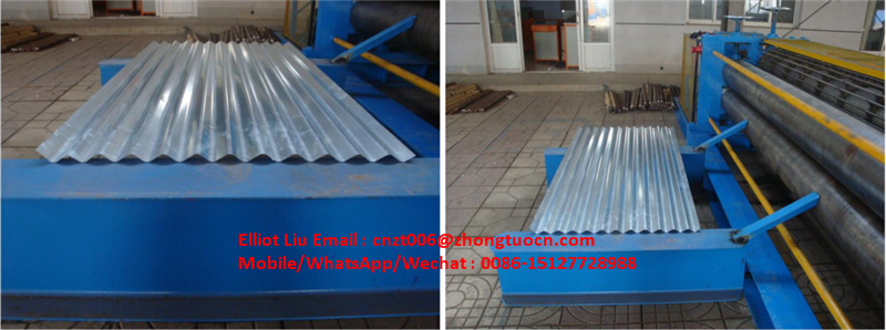 Horizontal round wave roll forming machine